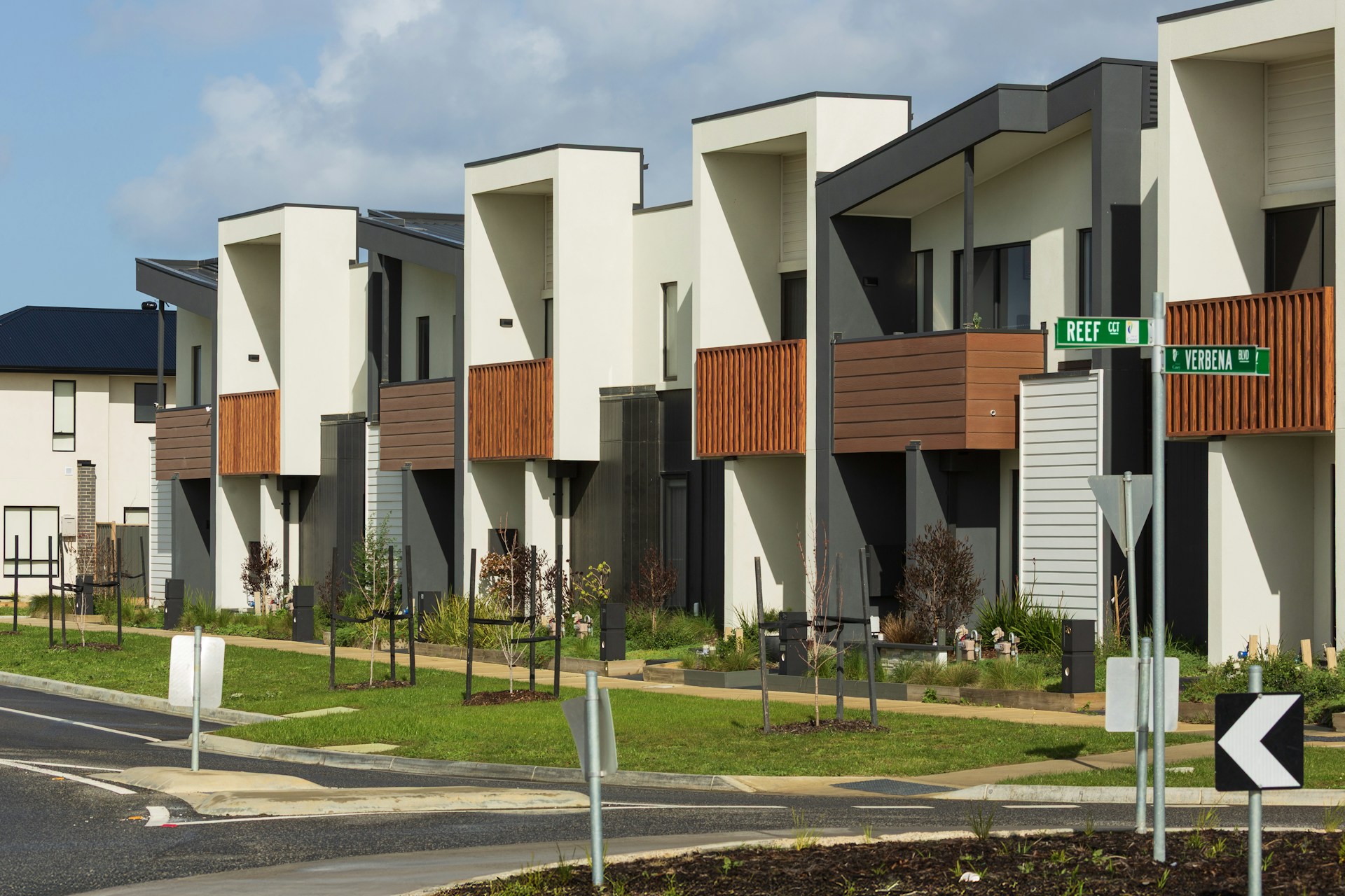 Modern townhome community